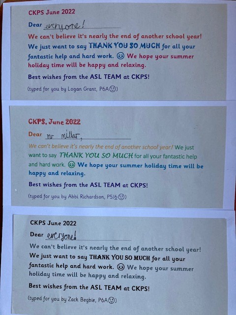 thank-messages-p6-comp – Carrick Knowe Primary School